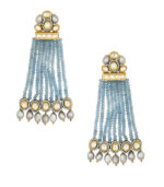 Contemporary Kundan Polki Earrings