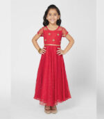 Chic Girl S Red Party Gown