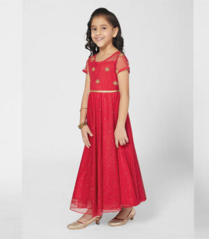 Chic Girl S Red Party Gown