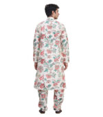 Cream Silk Party Wear Kurta Pyjama