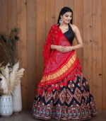 Multicolor New Stylish Designer Digital Printed Work Navratri Chaniya Choli With Dupatta