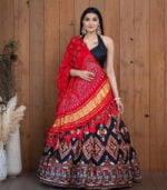 Multicolor New Stylish Designer Digital Printed Work Navratri Chaniya Choli With Dupatta