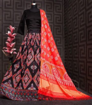 Multicolor New Stylish Designer Digital Printed Work Navratri Chaniya Choli With Dupatta