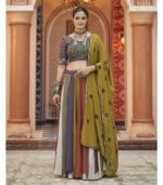 Multicolor Viscose Rayon Na Best Navratri Lehenga Choli