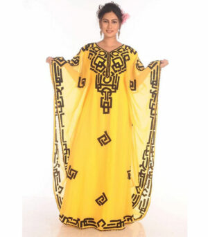Sale !! 2024 Moroccan Islamic Kaftan Beach Fancy Modern Floor Length Bell Sleeve For Women Dress